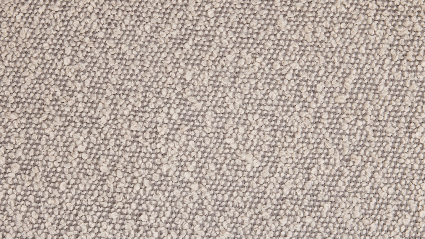 Fauteuil en tissu bouclette taupe - Ester
