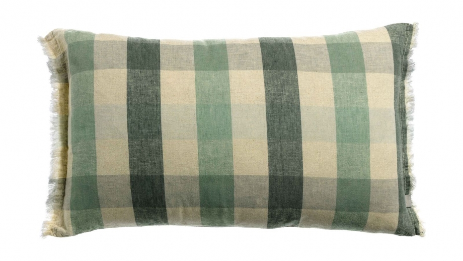 Coussin à imprimé vert thym 40 x 65 cm - Kate