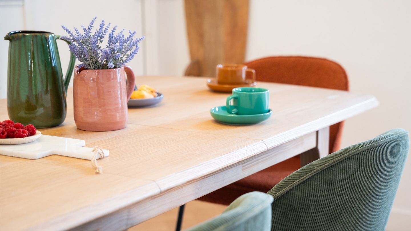 Table à manger extensible en bois 160/200 cm - Moris