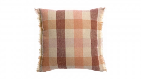 Coussin à imprimé terracotta 45 x 45 cm - Kate