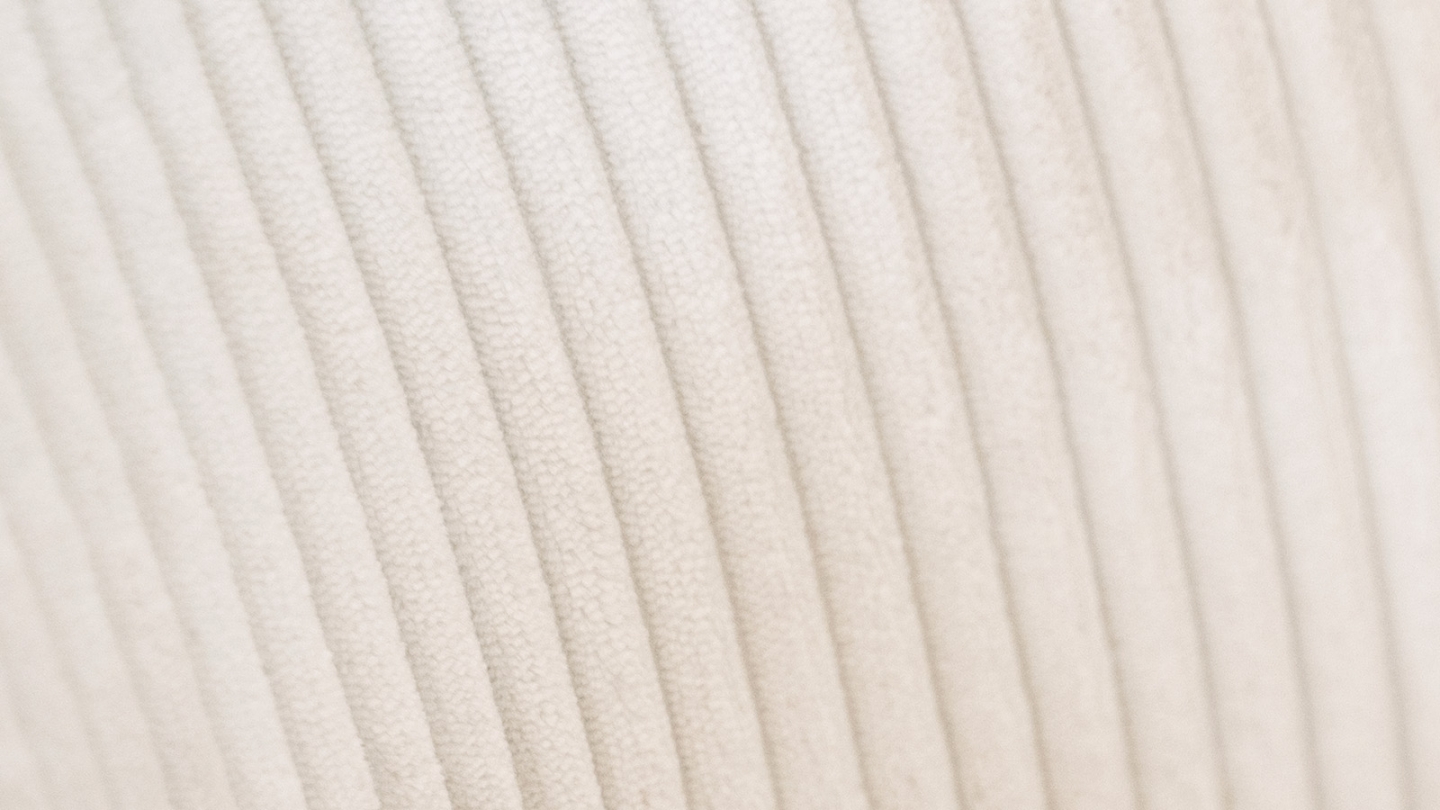 Lot de 2 chaises en velours côtelé beige, piètement noir - Olden