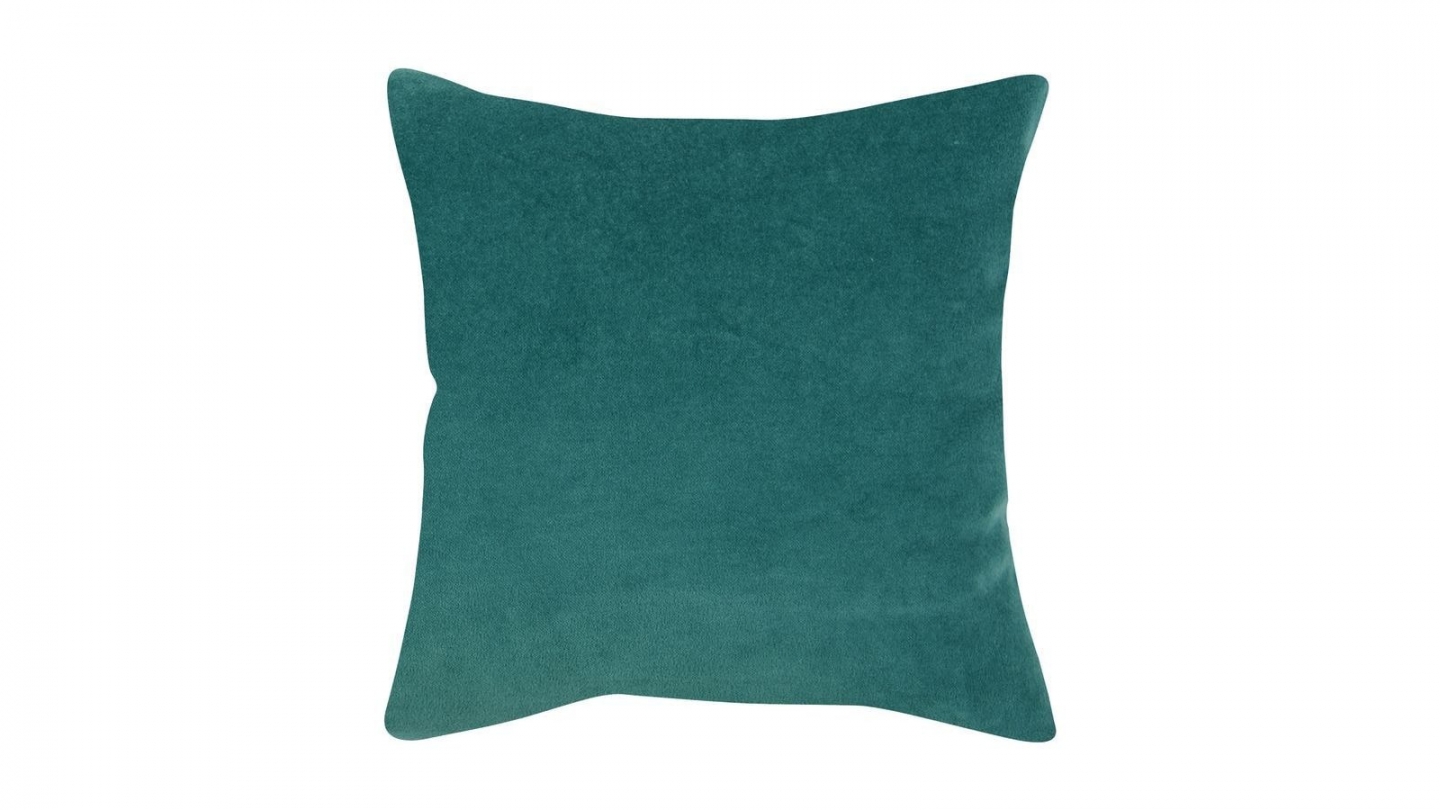 Coussin en velours vert de gris 45 x 45 cm - Elise