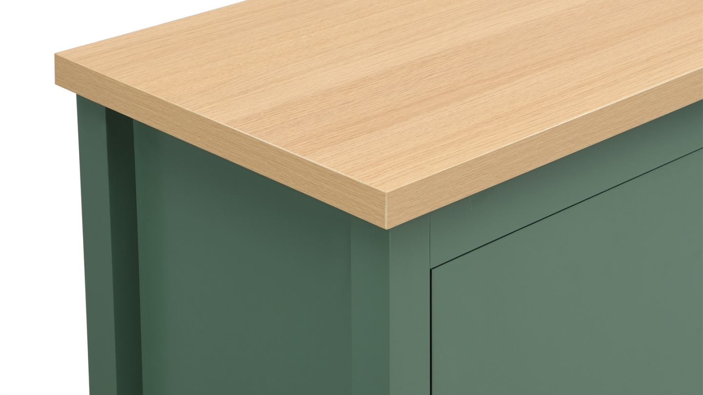 Buffet 3 portes vert 160 cm - Sana