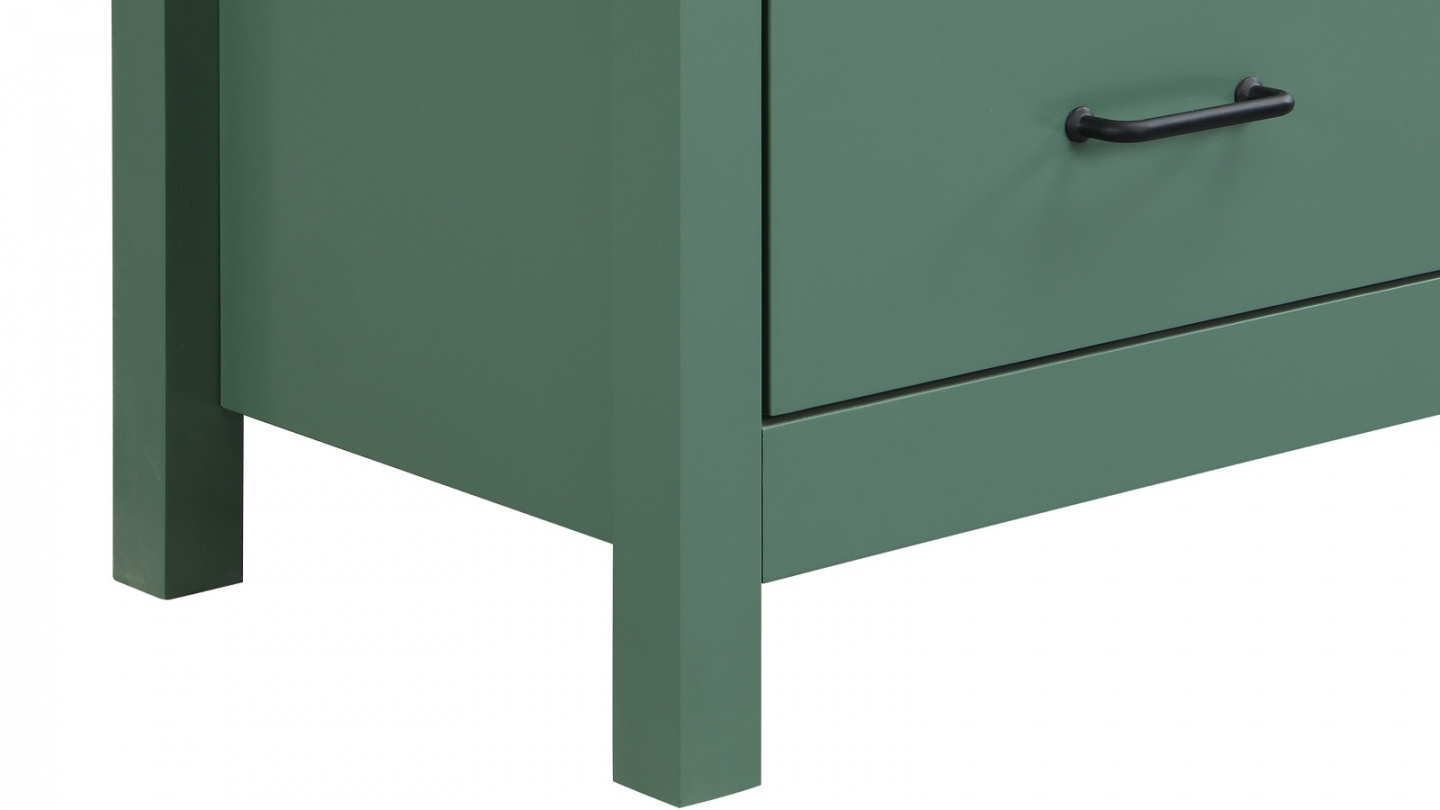 Commode 3 tiroirs verte 100 cm - Sana