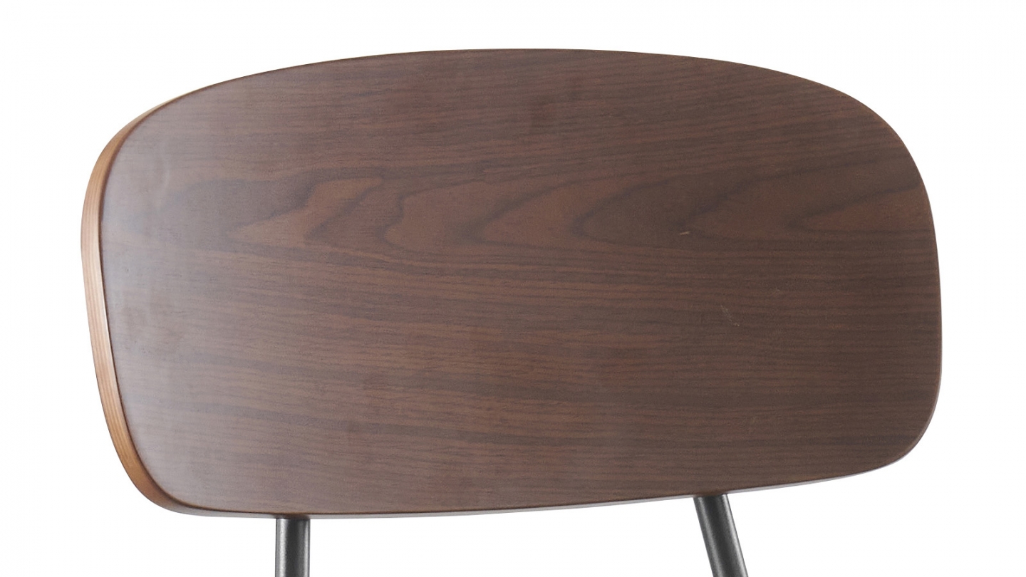 Lot de 2 tabourets de bar en velours côtelé beige - Dany