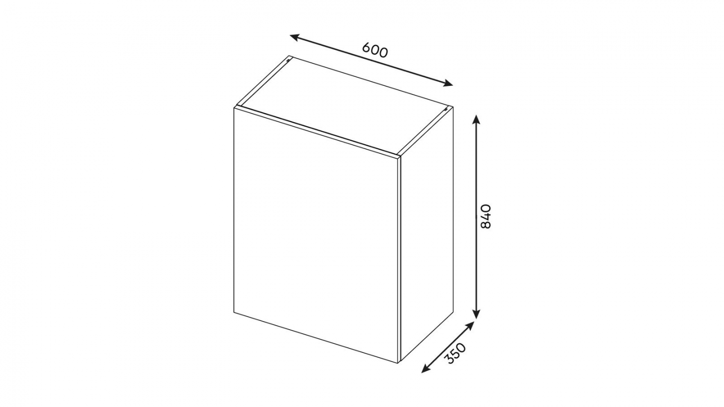 Ensemble de 6 meubles de cuisine - L. 185 cm - abricot - Luzia