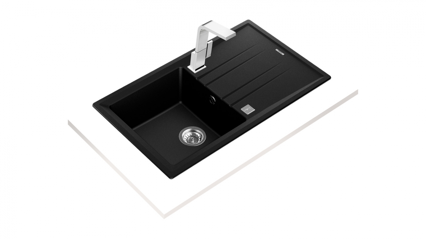 Ensemble de 6 meubles de cuisine - L. 185 cm - blanc - Luzia