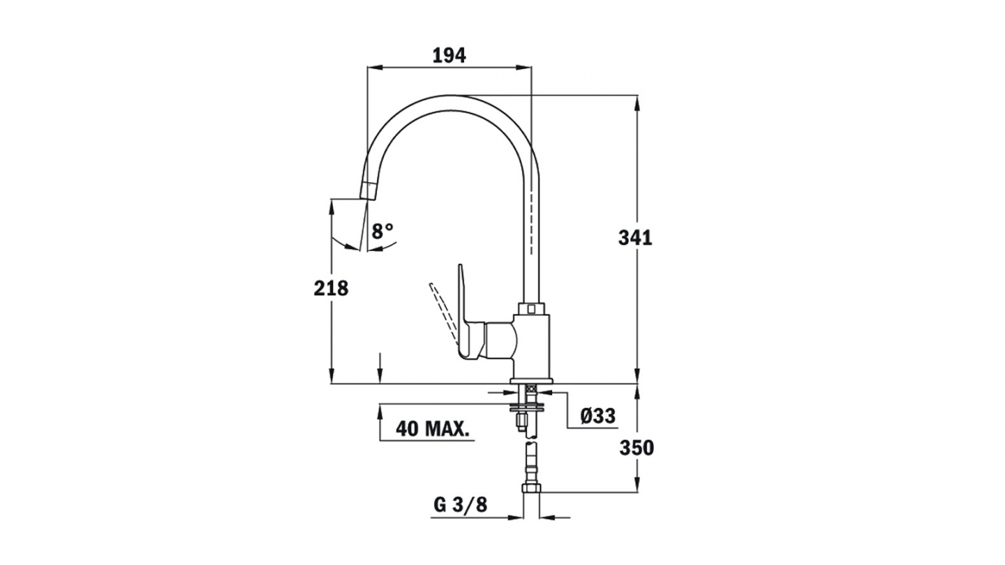 Ensemble de 8 meubles de cuisine - L. 245 cm - blanc - Luzia