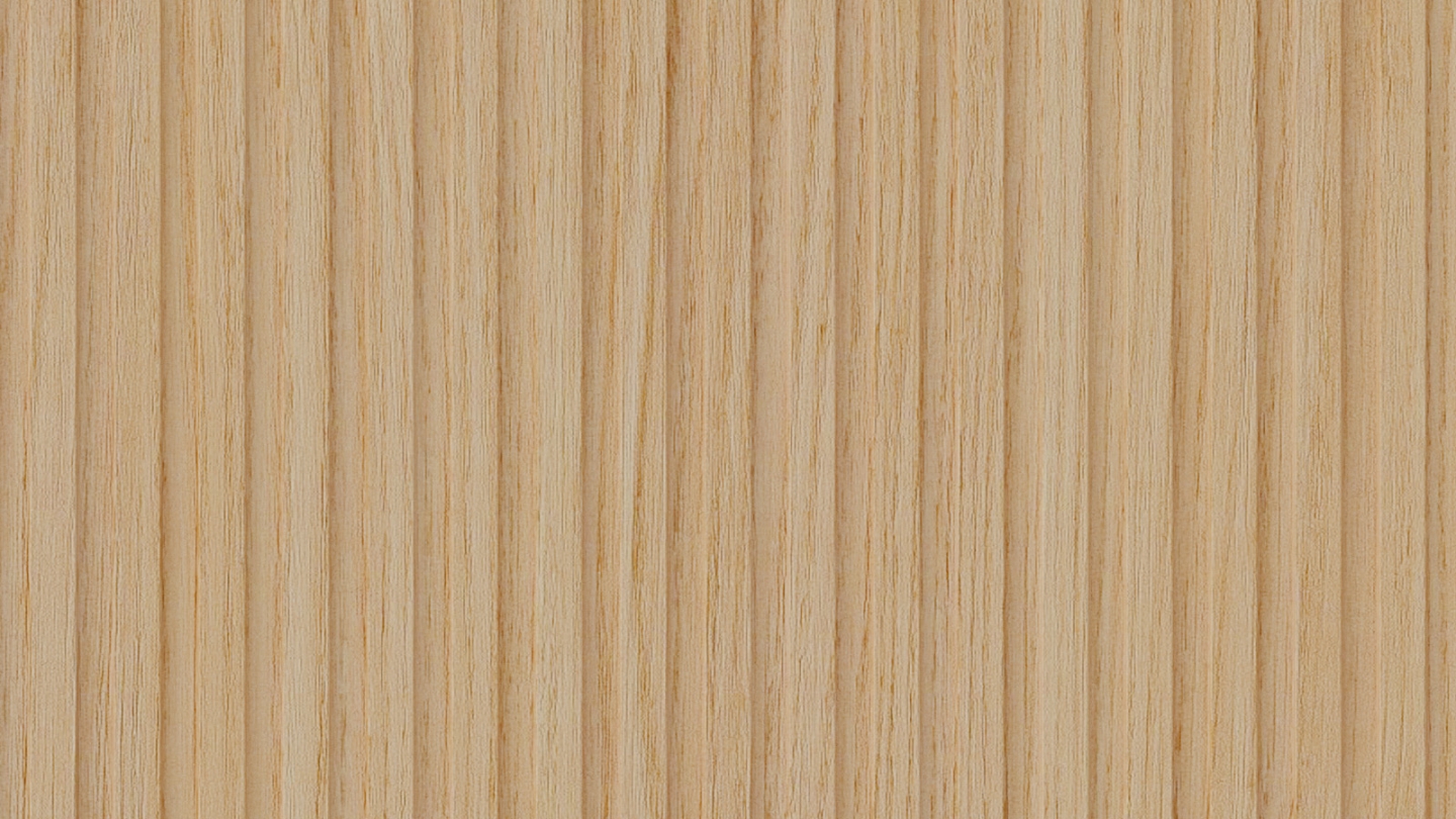 Ensemble de 6 meubles de cuisine - L. 185 cm - vert sauge et chêne clair cannelé - Luzia Signature