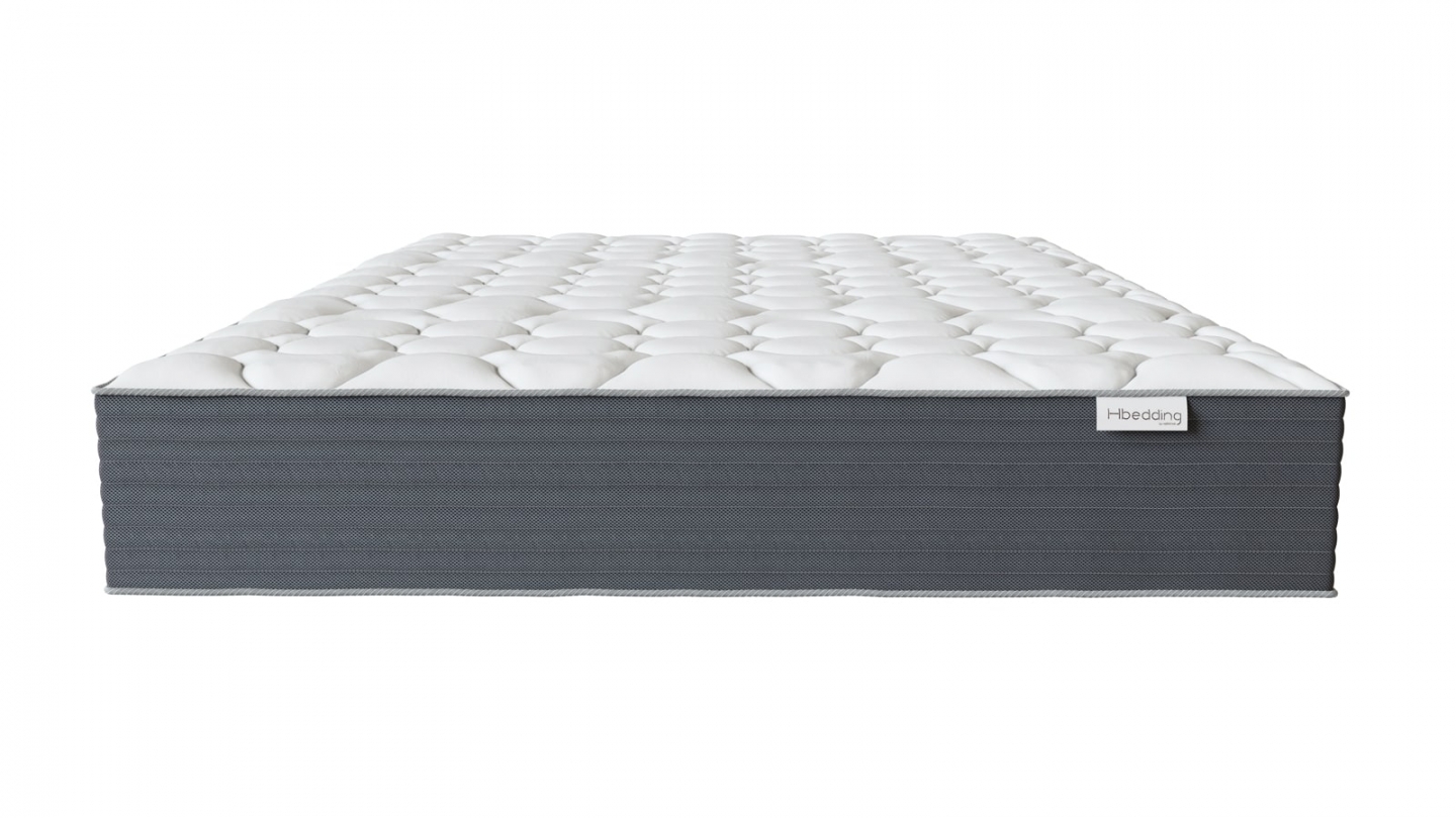 Ensemble Lit adulte 90x190cm avec tête de lit en velours vieux rose - Milo + Matelas mémoire de forme - Memo HR