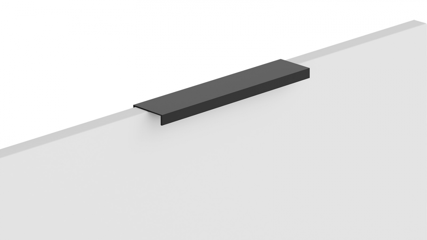 Ensemble de 8 meubles de cuisine - L. 245 cm - noir - Luzia