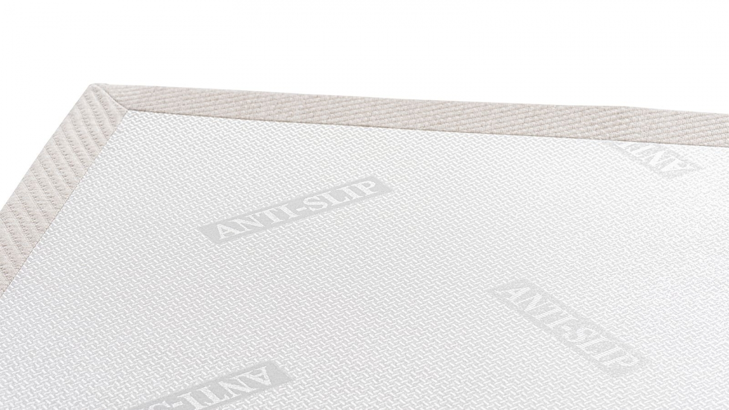 Ensemble Lit adulte 160x200cm avec tête de lit en tissu beige - Milo + Matelas ressorts ensachés - Spring Elite