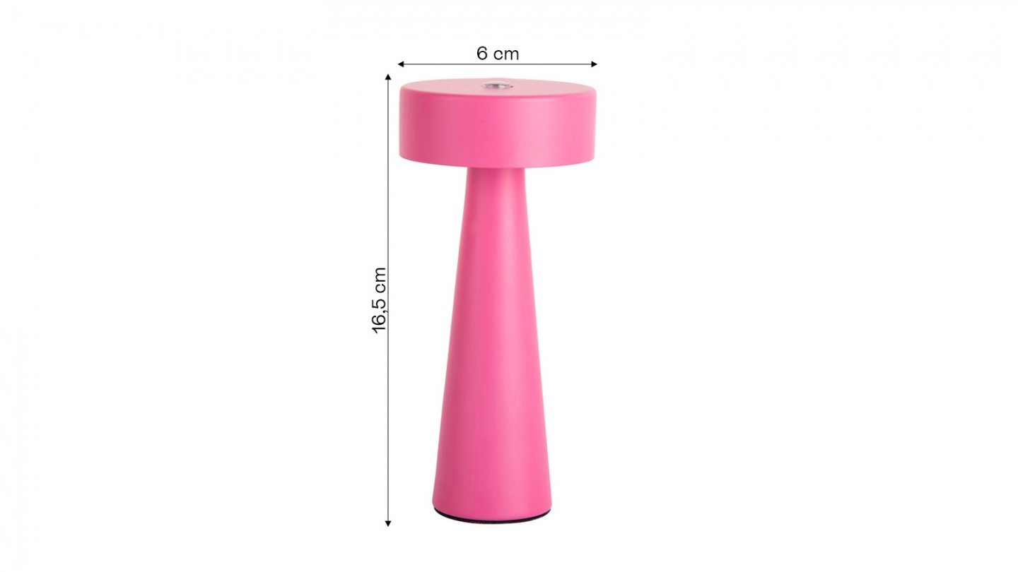 Lampe de table LED champignon rose - Mini LED