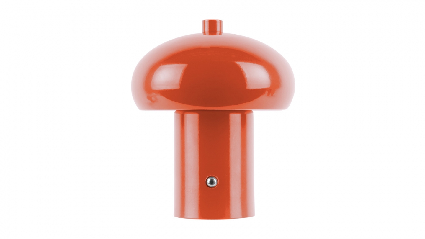 Lampe de table champignon LED orange - Retro Seta