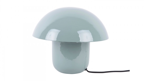 Lampe à poser champignon en métal émaillé bleu - Fat Mushroom