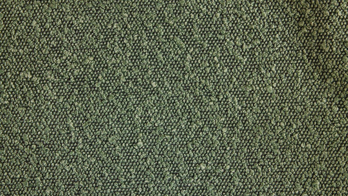 Fauteuil de bureau pivotant et réglable en hauteur en tissu bouclé vert - Gianni