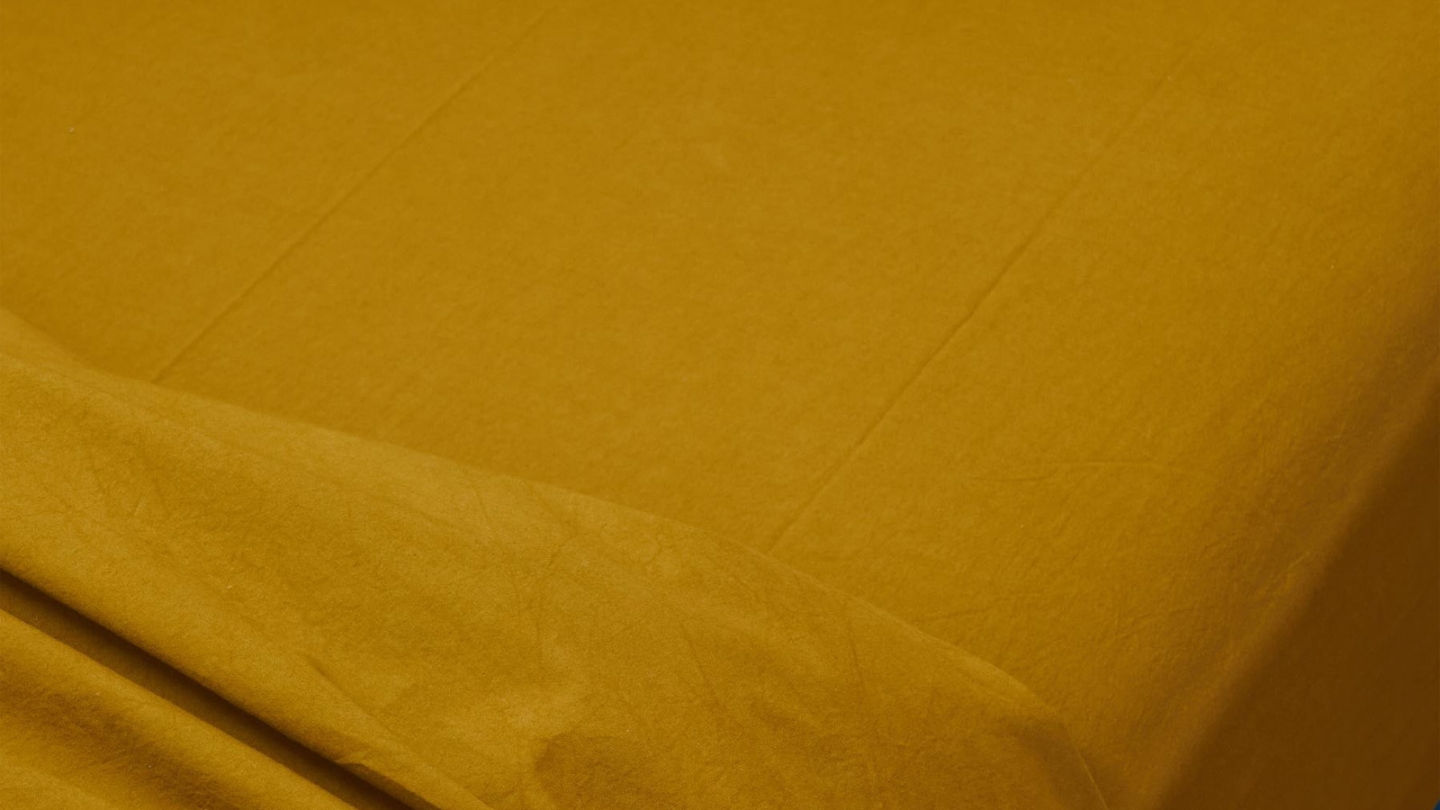 Drap housse en coton bio Jaune 140 x 200 cm - Celeste