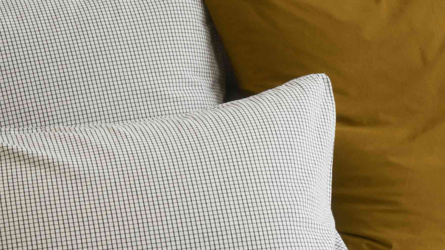 Lot de 2 Taies d'oreiller en coton bio Jaune 65 x 65 cm - Celeste