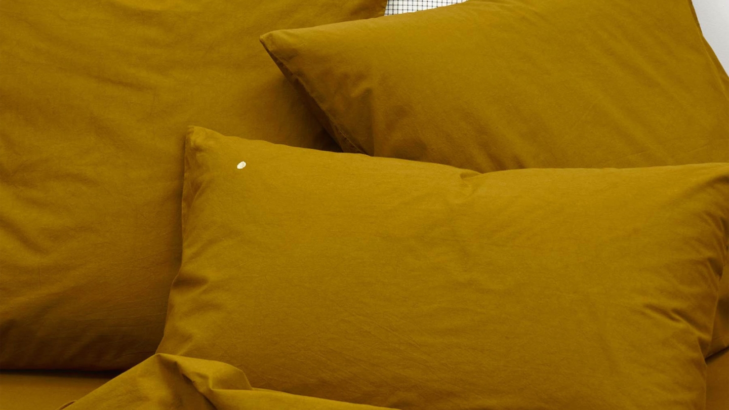 Lot de 2 Taies d'oreiller en coton bio Jaune 70 x 50 cm - Celeste