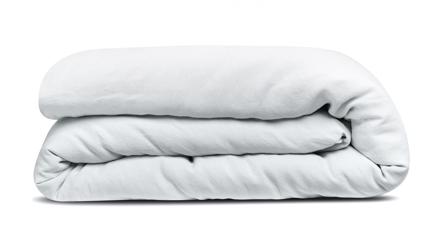 Housse de couette en chanvre Blanche 240 x 220 cm - Kala