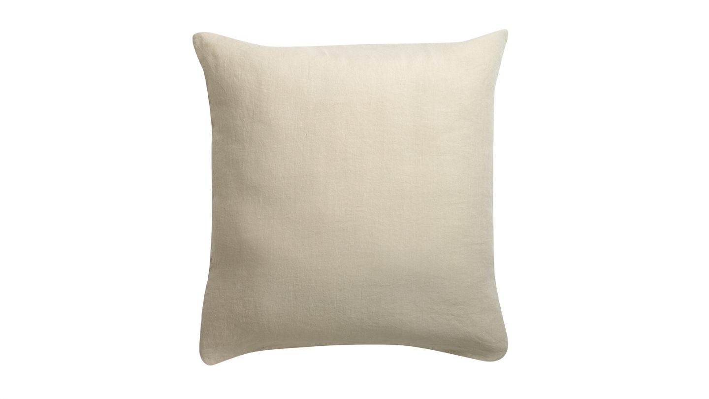Lot de 2 Taies d'oreiller en chanvre ecru 65 x 65 cm - Kala
