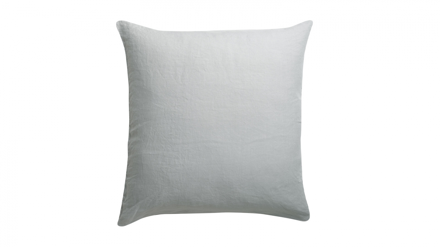 Lot de 2 Taies d'oreiller en chanvre Gris 65 x 65 cm - Kala