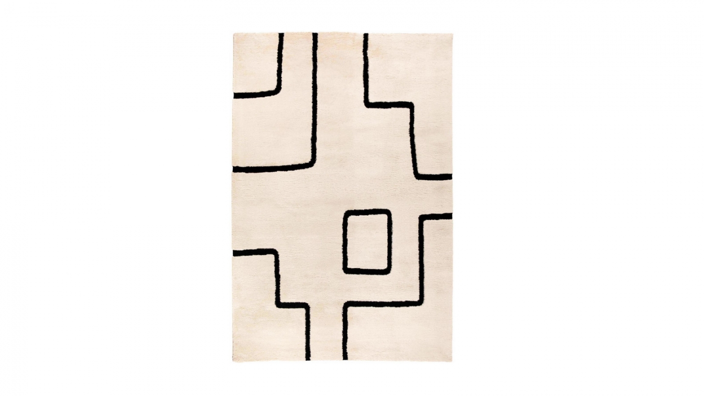 Tapis Gris 160 x 230 x 2 cm - Louisa