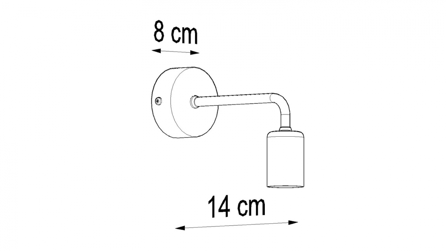 Applique en métal noir - Duomo