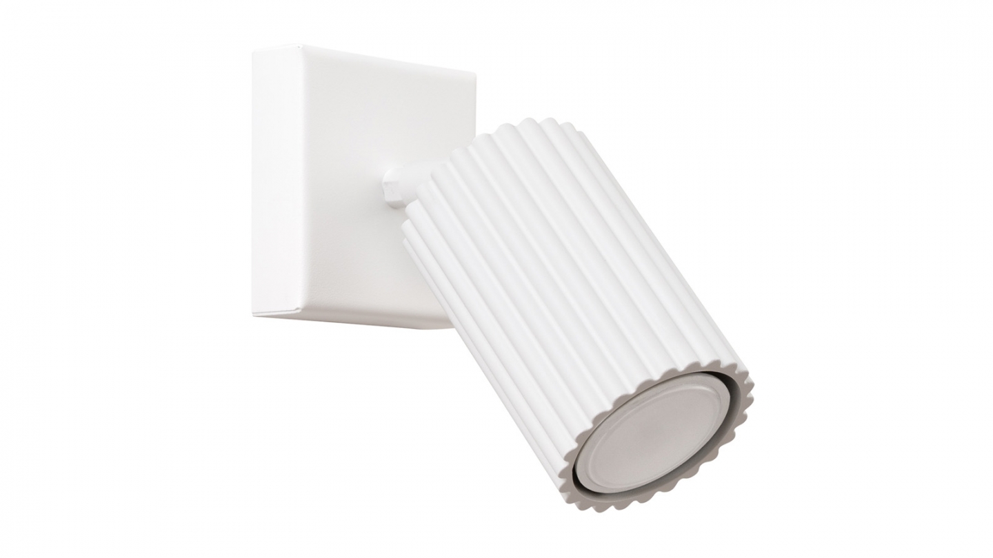 Applique en aluminium cannelé beige - Karbon