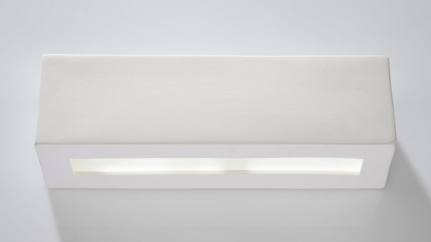 Applique en céramique blanche 32,5 cm - Vega Applique en céramique blanche 32,5 cm - Vega