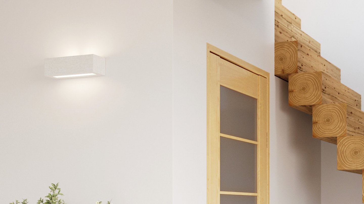 Applique en céramique blanche 32,5 cm - Vega Applique en céramique blanche 32,5 cm - Vega