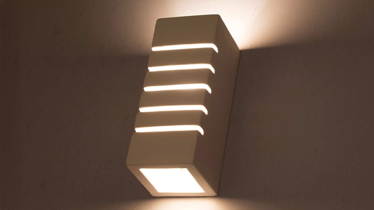 Applique en céramique blanche 26 cm - Samir Applique en céramique blanche 26 cm - Samir