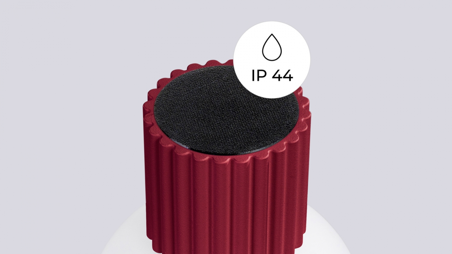 Applique en aluminium cannelé bordeaux - Halo