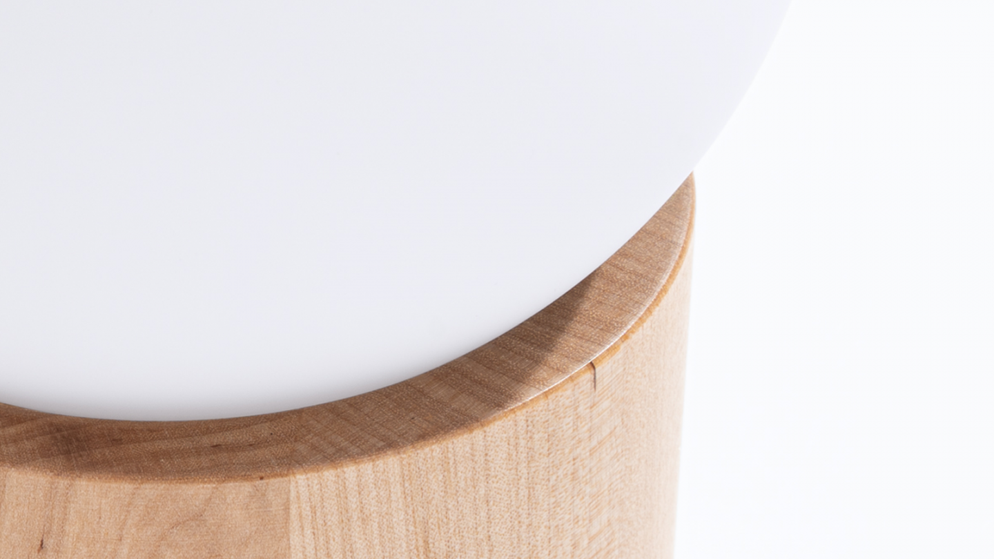 Lampe à poser en bois naturel - Boomo