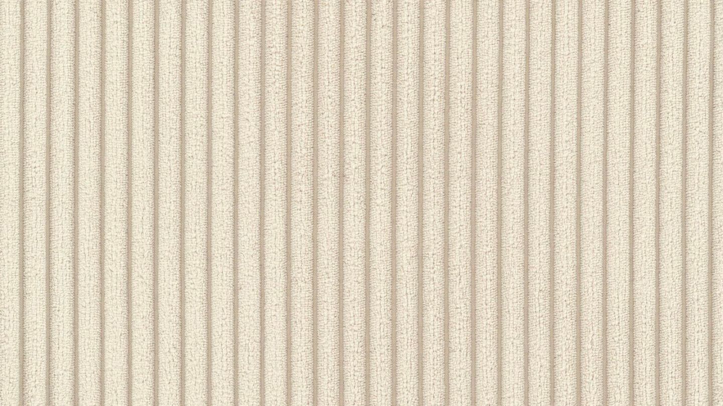 Canapé modulable panoramique 12 places ouvert à droite + pouf en velours côtelé beige - Modulo Canapé modulable panoramique 12 places ouvert à droite + pouf en velours côtelé beige - Modulo