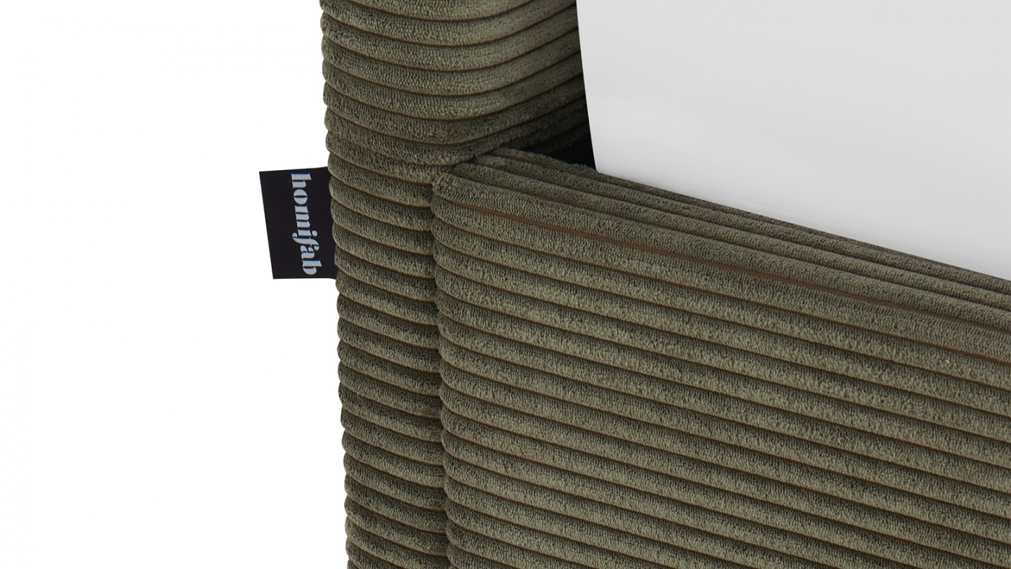 Ensemble Lit coffre adulte 160x200cm avec tête de lit en velours côtelé vert - Tina + Matelas mémoire de forme - Memo HR Ensemble Lit coffre adulte 160x200cm avec tête de lit en velours côtelé vert - Tina + Matelas mémoire de forme - Memo HR