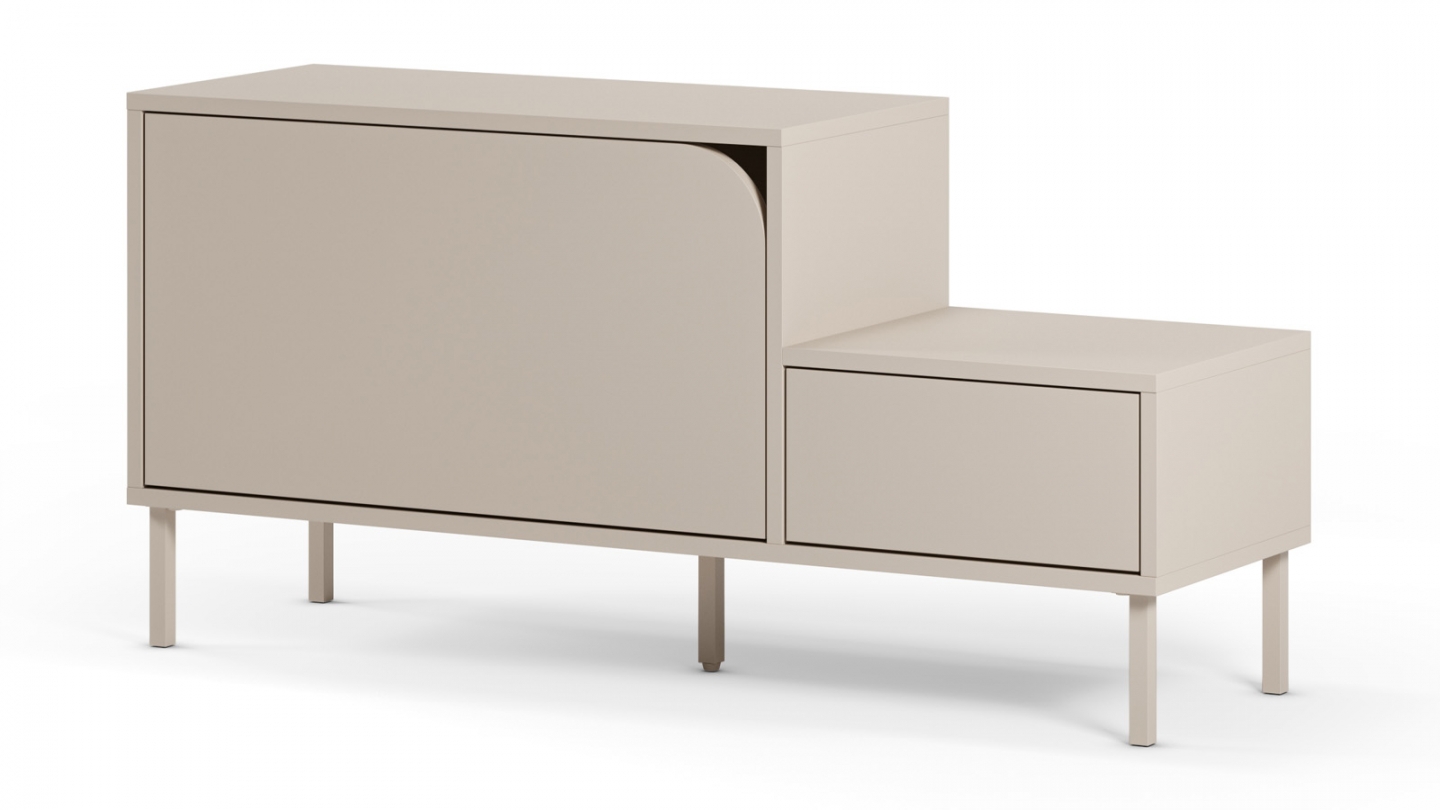 Meuble à chaussures 2 portes beige 120 cm - Jonas