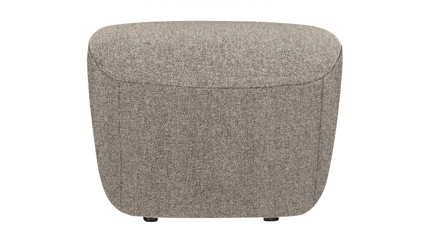 Pouf tissu texturé design arrondi - Lofty Pouf tissu texturé design arrondi - Lofty