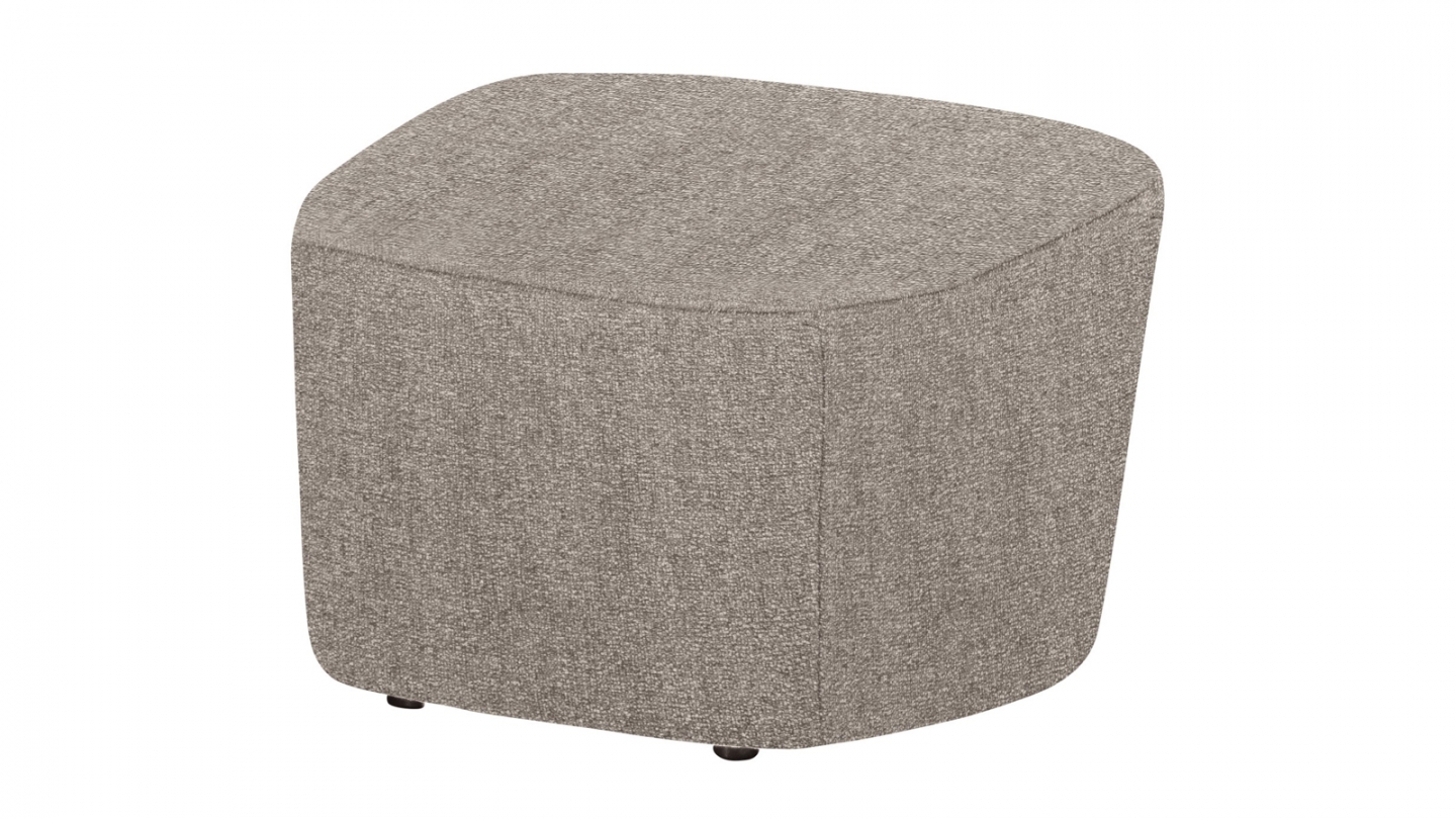 Pouf tissu texturé design arrondi - Lofty Pouf tissu texturé design arrondi - Lofty