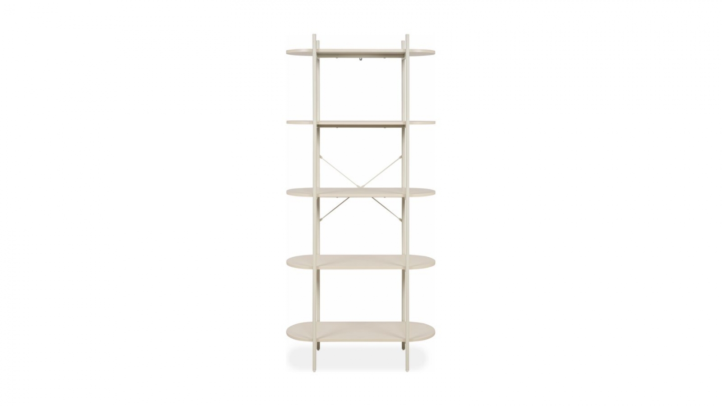 Etagère 5 niveaux beige 80 cm - Vara Etagère 5 niveaux beige 80 cm - Vara