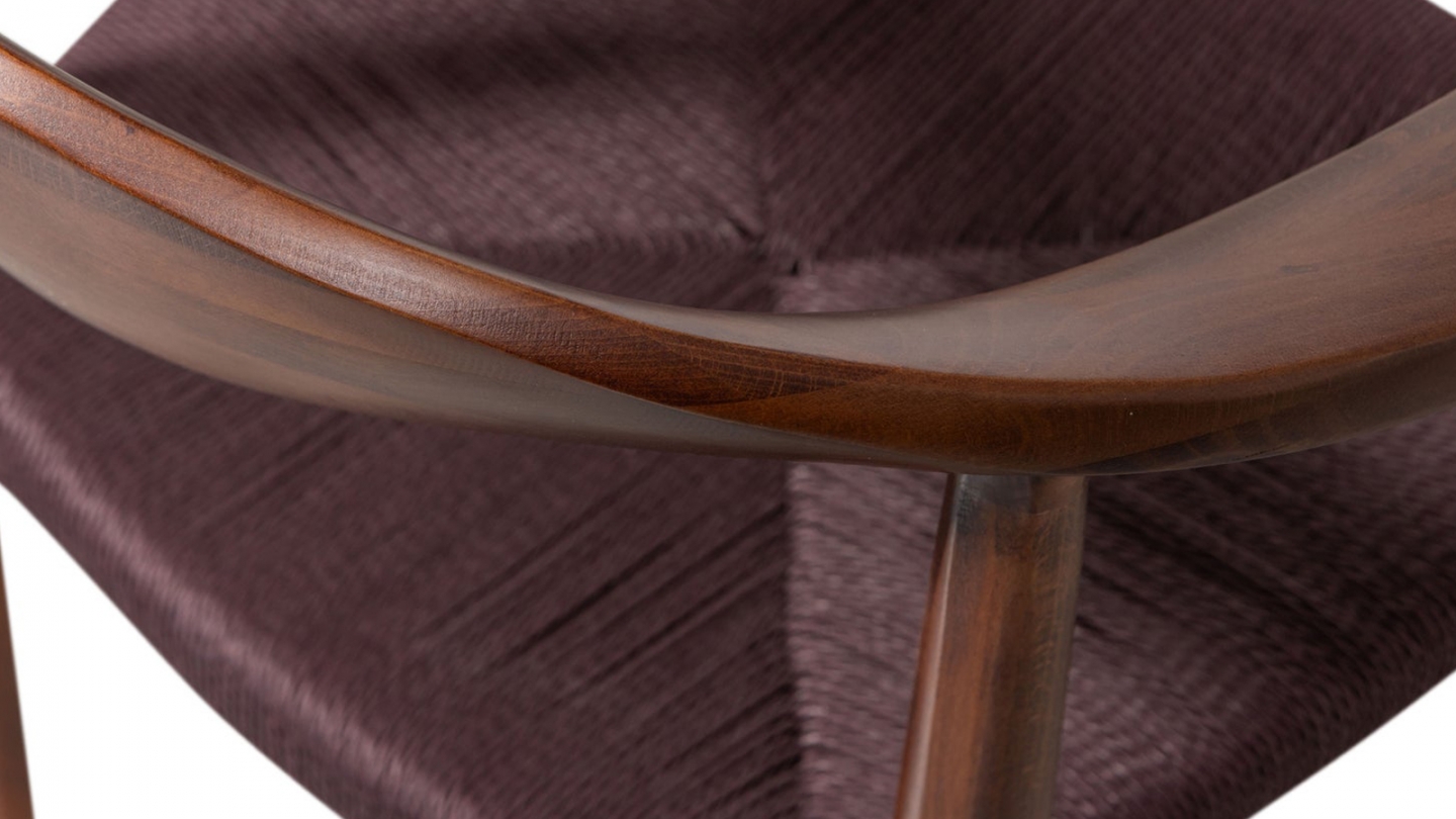 Lot de 2 chaises de salle à manger en hêtre avec assise tressée - Embrace Lot de 2 chaises de salle à manger en hêtre avec assise tressée - Embrace