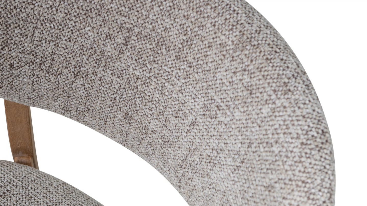 Lot de 2 chaises de salle à manger en tissu tissé - Udar Lot de 2 chaises de salle à manger en tissu tissé - Udar