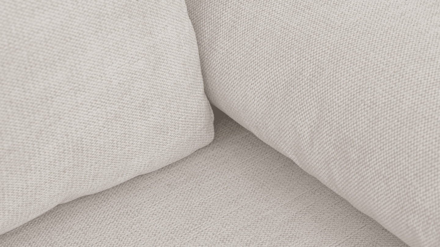 Canapé convertible 3 places avec coffre de rangement en tissu chenille taupe - Laria Canapé convertible 3 places avec coffre de rangement en tissu chenille taupe - Laria