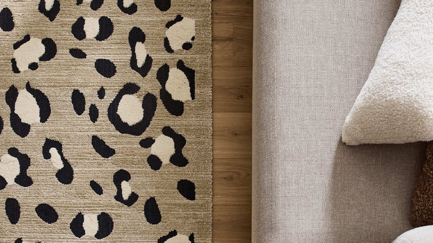 Tapis léopard beige 200x290 cm - Savanna Tapis léopard beige 200x290 cm - Savanna