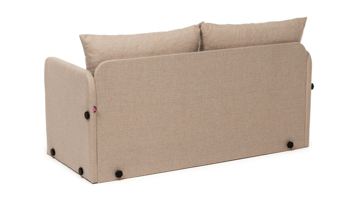 Canapé convertible 2 places en lin beige - Luz Canapé convertible 2 places en lin beige - Luz