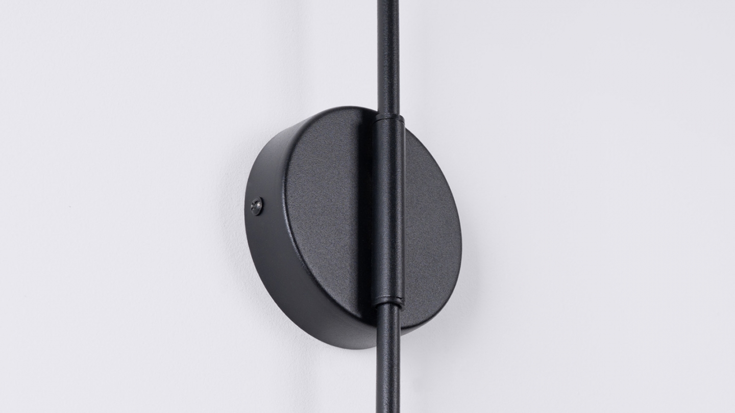 Applique murale à bras orientable noire - Nox Applique murale à bras orientable noire - Nox