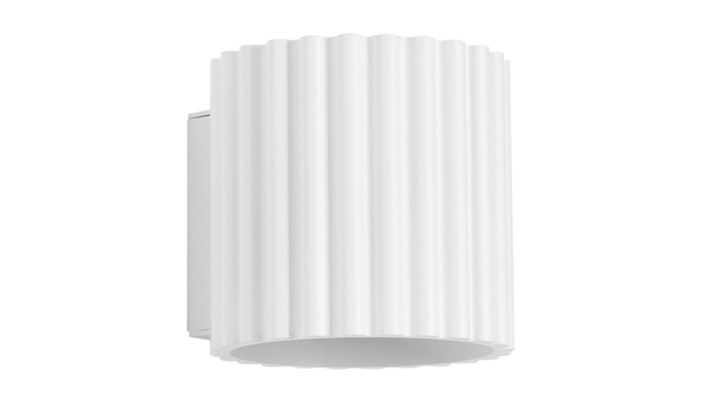 Applique murale cannelé blanche - Aura Applique murale cannelé blanche - Aura