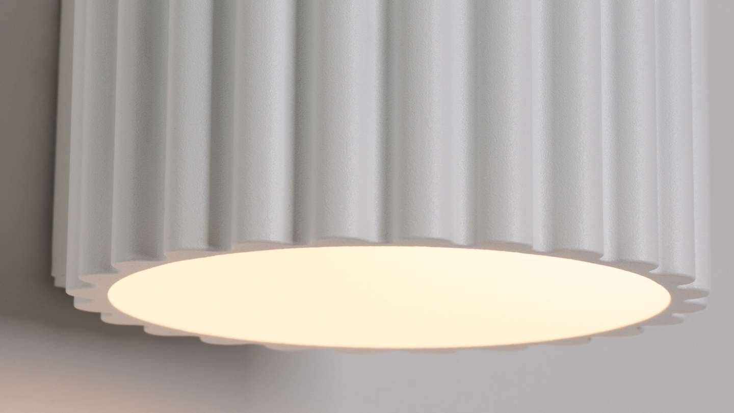 Applique murale cannelé blanche - Aura Applique murale cannelé blanche - Aura