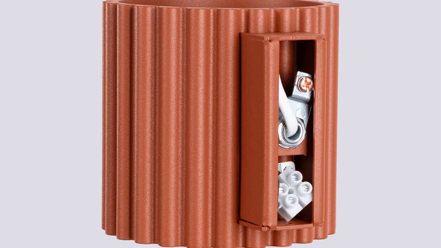 Applique murale cannelé terracotta - Aura Applique murale cannelé terracotta - Aura