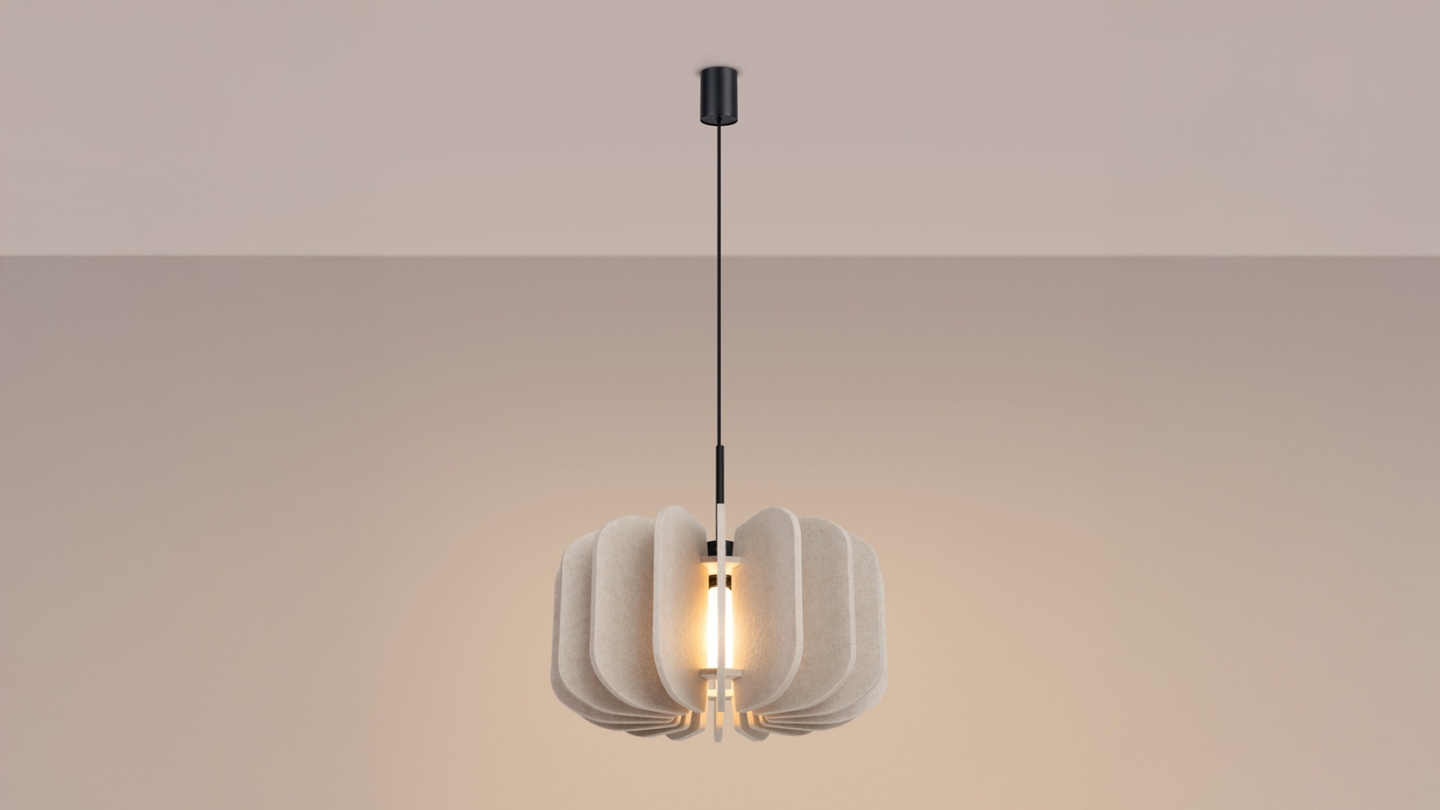 Suspension en feutre beige 45 cm - Mula Suspension en feutre beige 45 cm - Mula